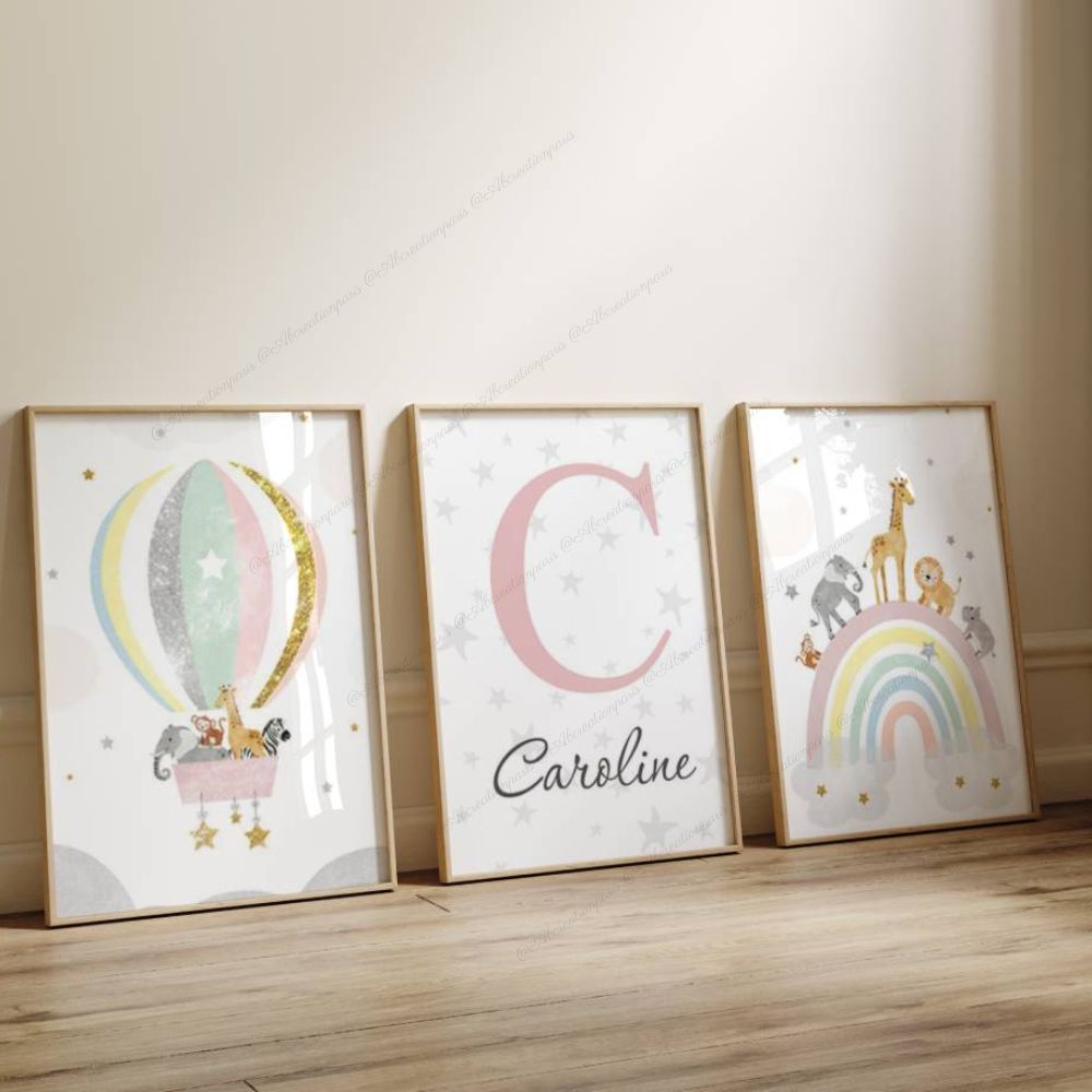 Tableau chambre bébé fille