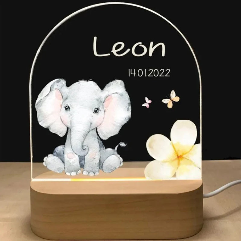 Veilleuse bébé éléphant