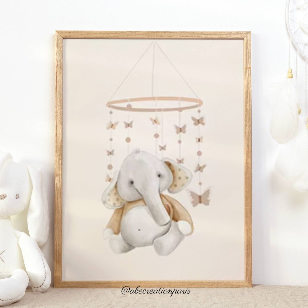 affiche elephant bohéme