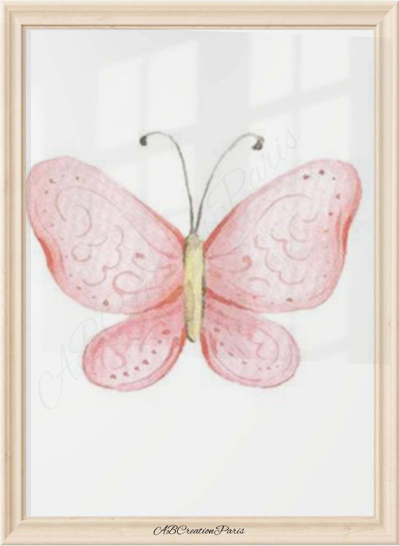 Affiches Papillons - Illustration Cœur