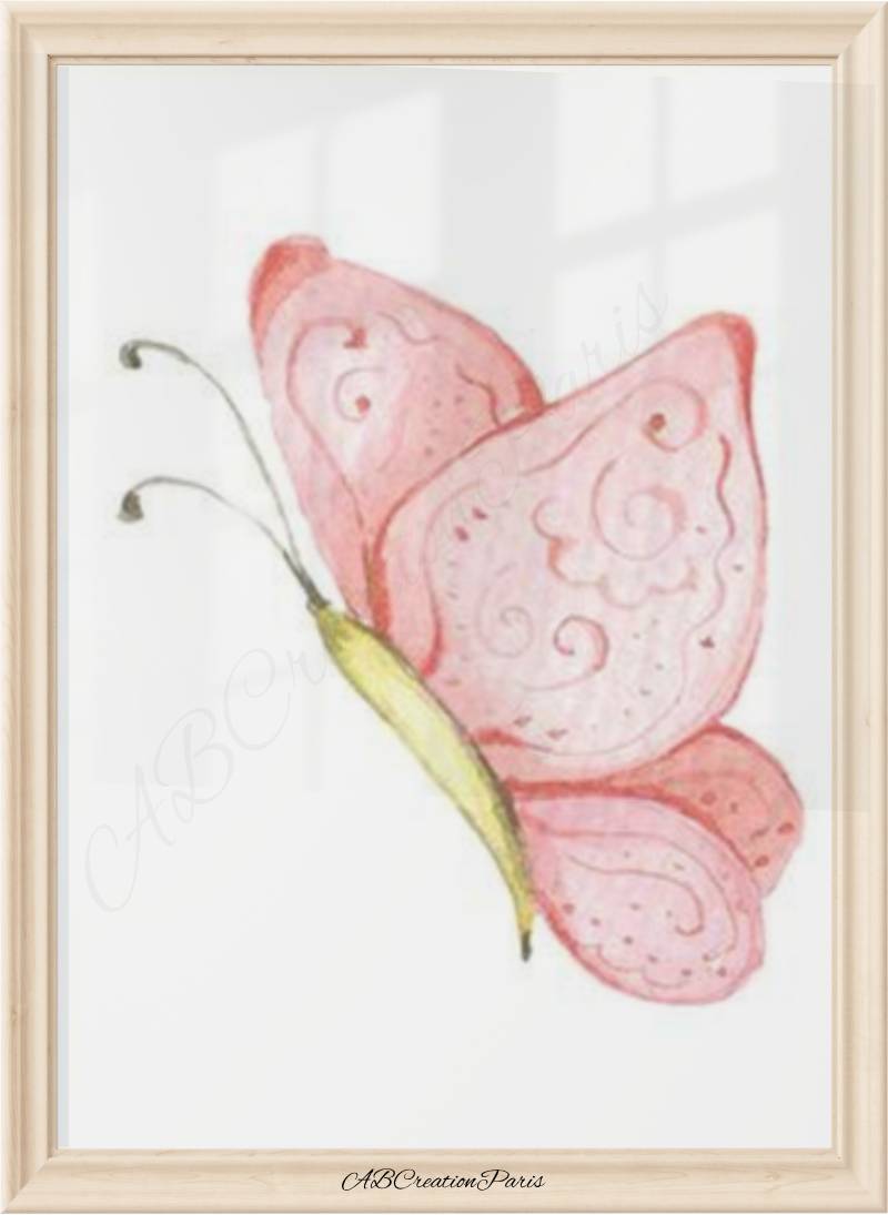 Affiches Papillons - Illustration Cœur