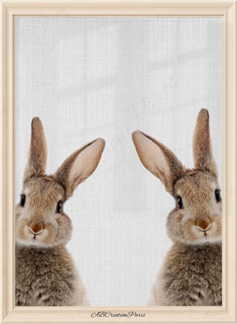 affiche lapin parents