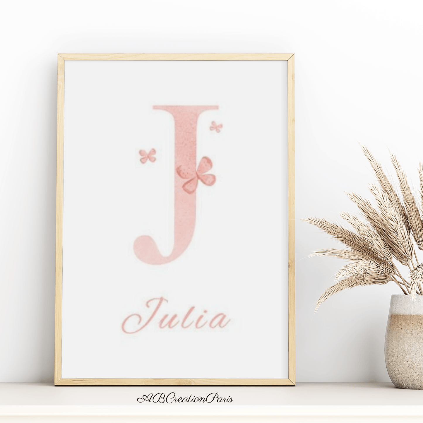 affiche initiale et prénom