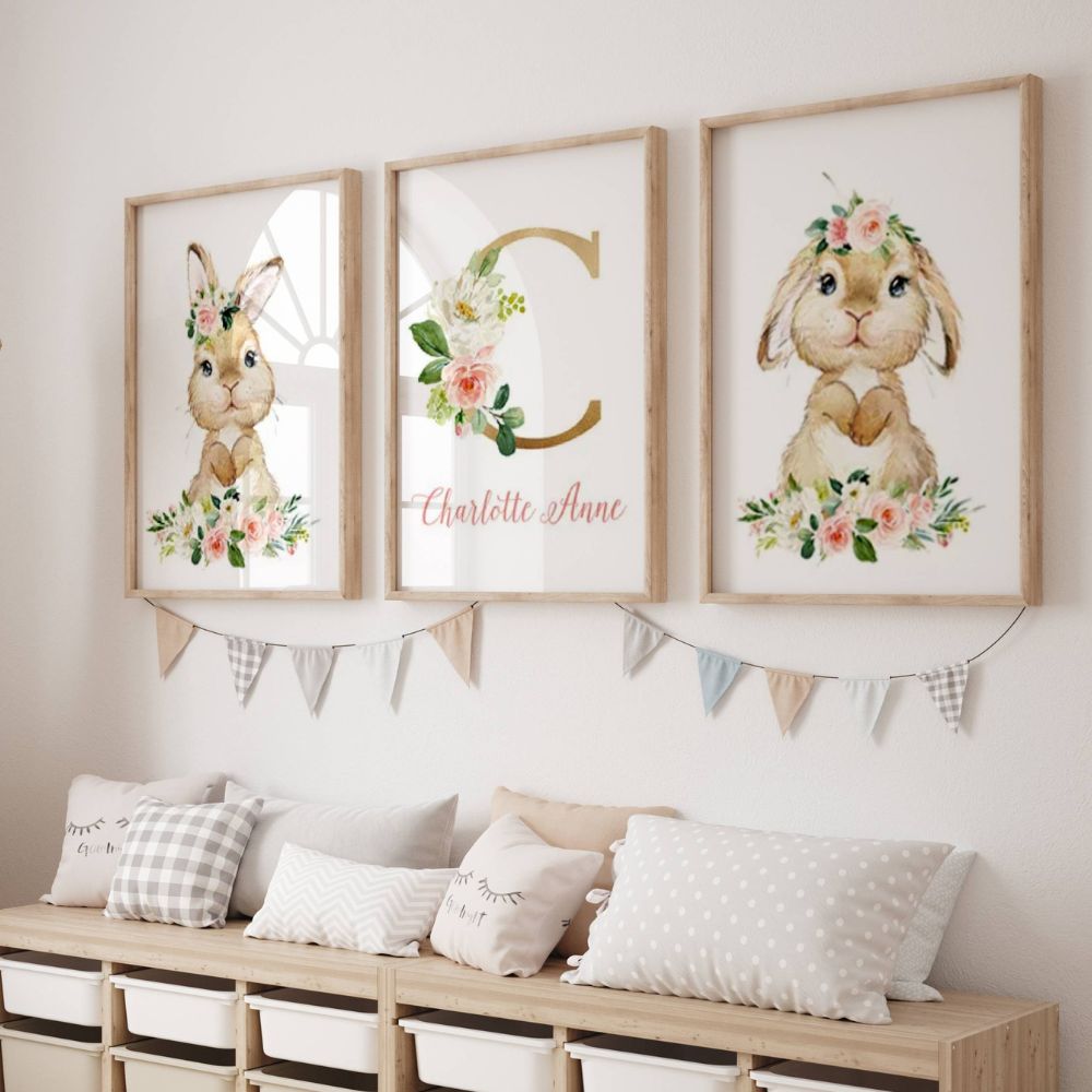 Illustrations animaux chambre enfant