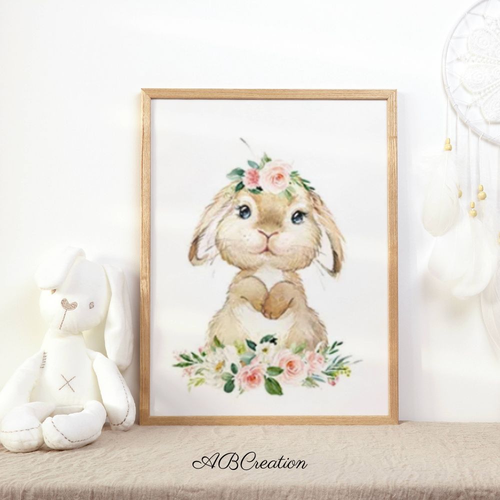 Illustrations animaux chambre enfant