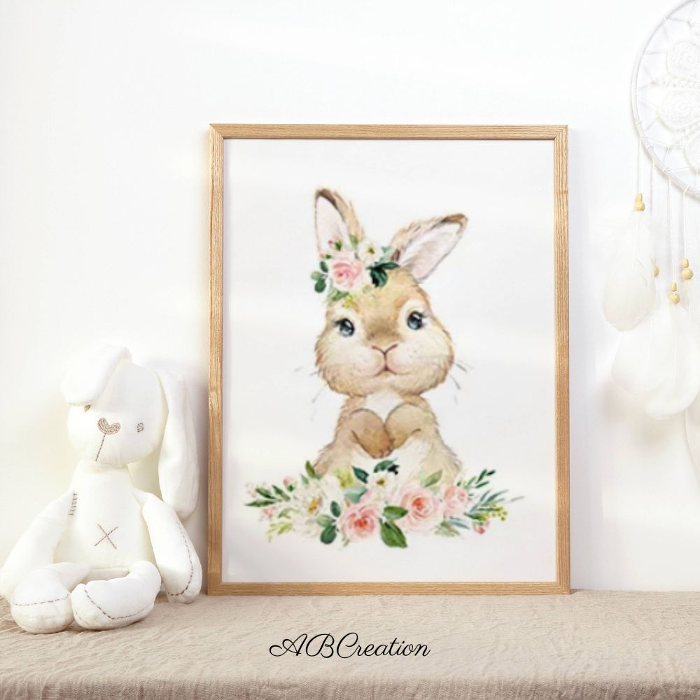 Illustrations animaux chambre enfant