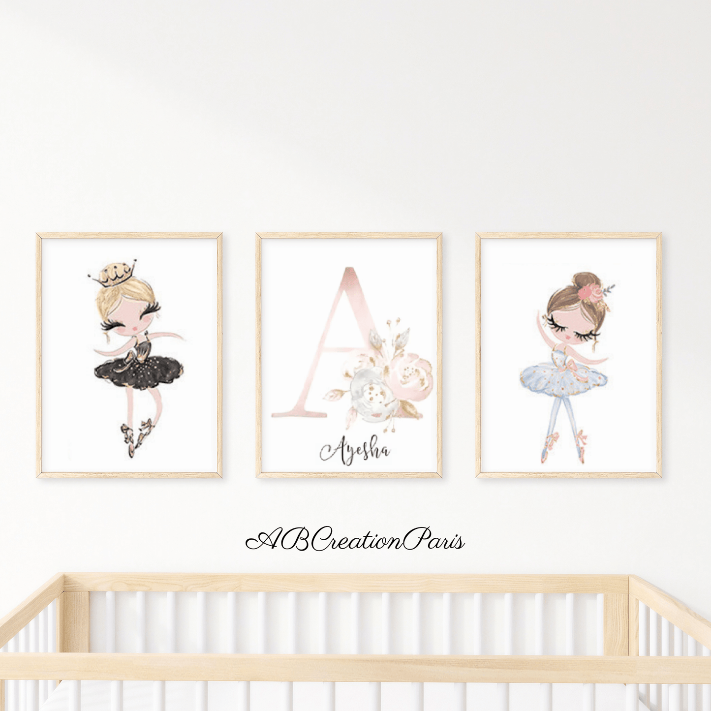 Set de 3 Affiches Personnalisées Danseuse