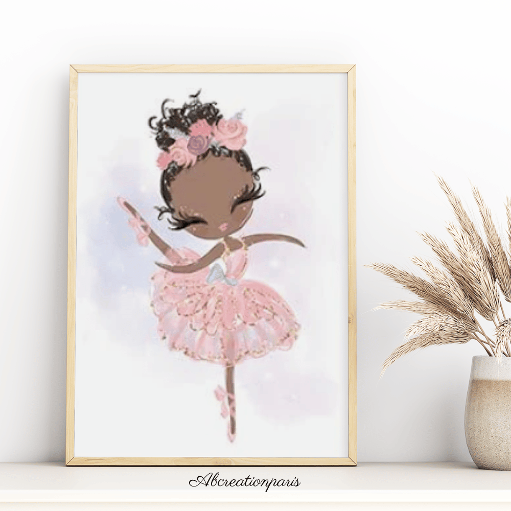 poster danseuse étoile et robe rose