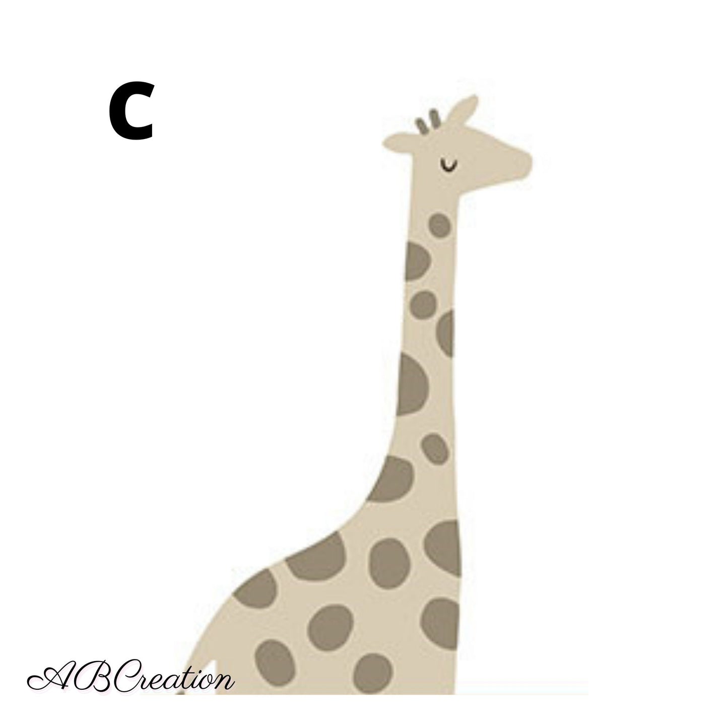 Set de 3 Affiche Animaux Minimalistes