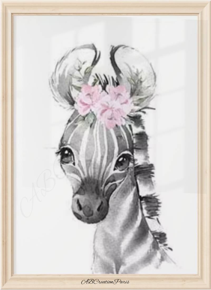 Toiles Personnalisées Jungle Rose