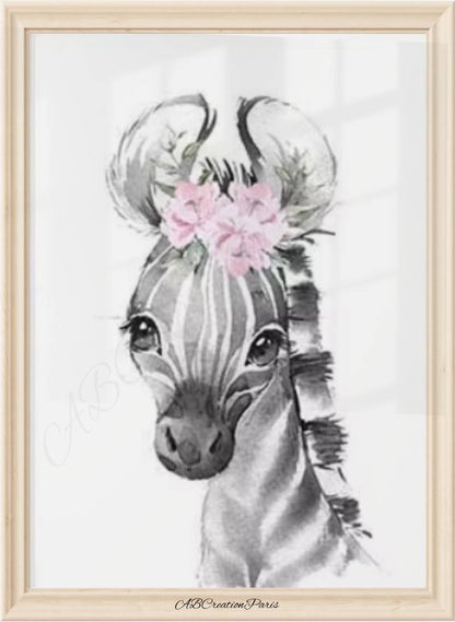 Toiles Personnalisées Jungle Rose