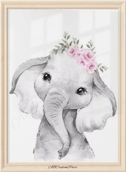 Toiles Personnalisées Jungle Rose