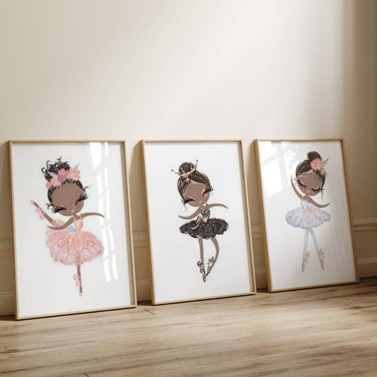 Affiche danseuse afro chambre bébé fille