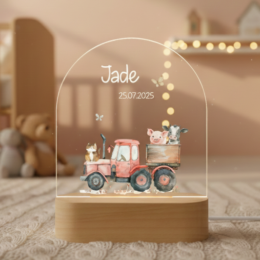 décoration veilleuse chambre bébé animaux de la ferme