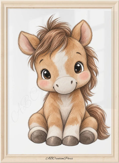 affiche cheval