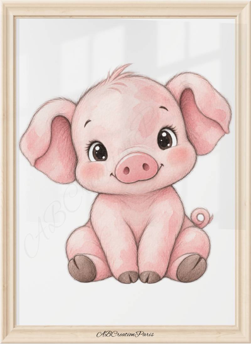 affiche cochon