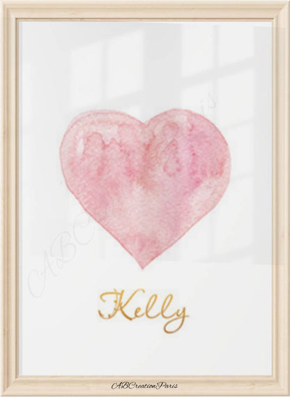 Affiches Papillons - Illustration Cœur