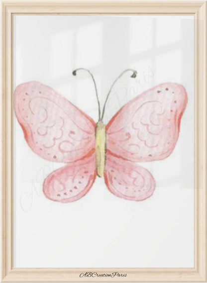 Affiches Papillons - Illustration Cœur
