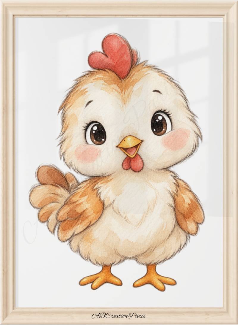 affiche poule