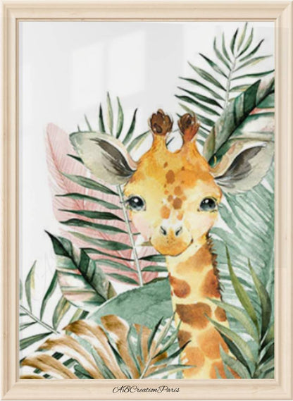 affiche girafe
