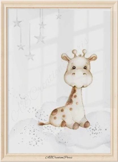 decoration chamre bebe neutre girafe 