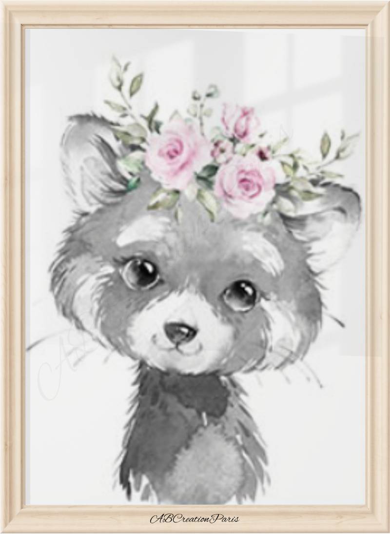 Toiles Personnalisées Jungle Rose