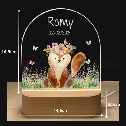 Veilleuse Personnalisée Castor pour Enfant