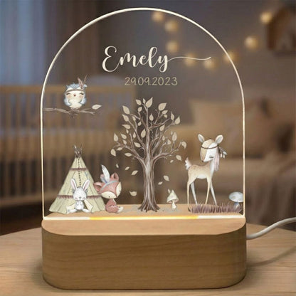 Veilleuse Enfant Animaux de la Forêt