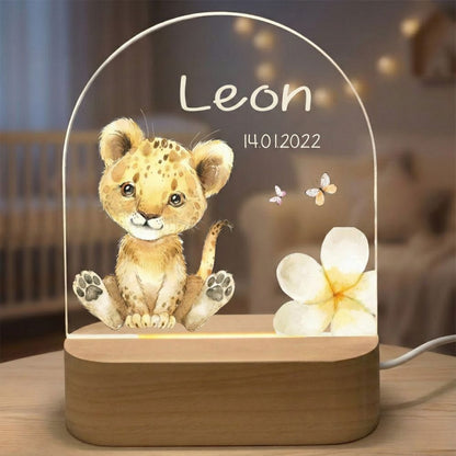 Veilleuse Bébé Lion Personnalisée