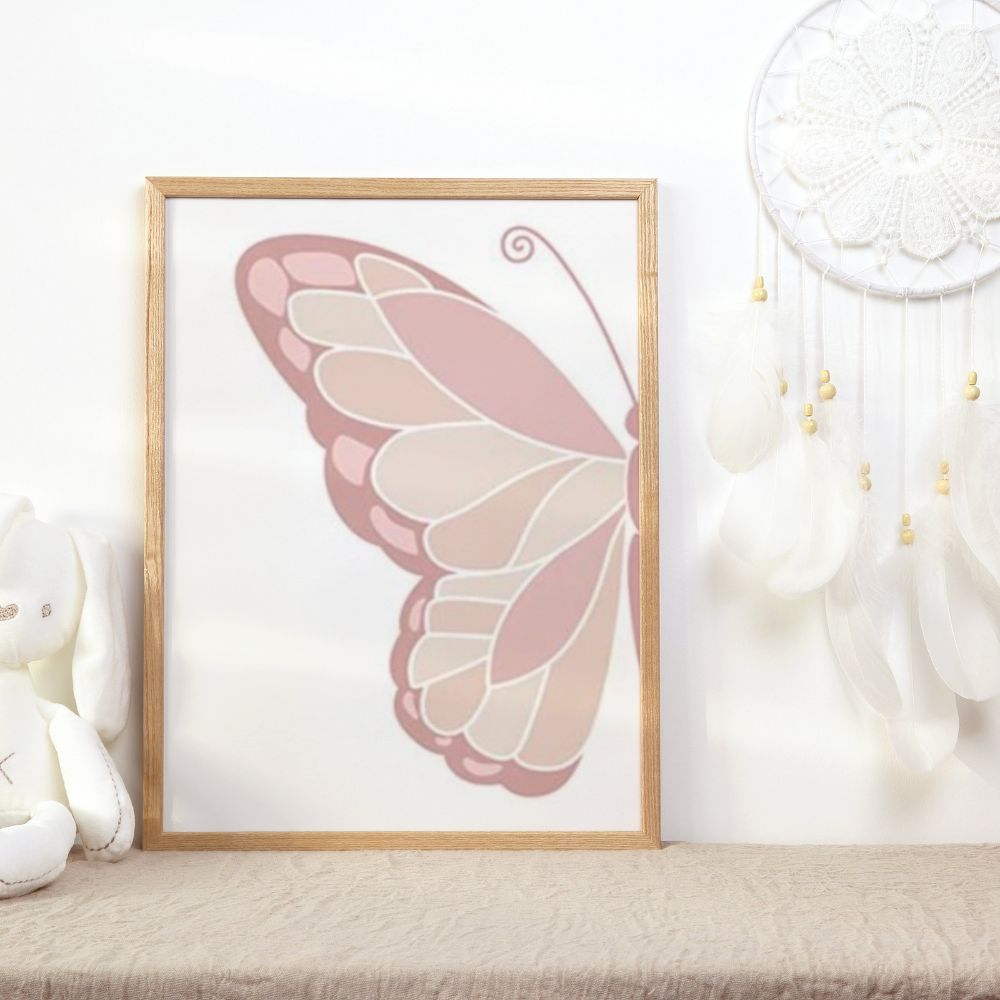 Décoration Chambre Bebe Rose - Affiches Papillons