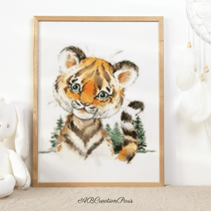 Affiche chambre enfant animaux de la foret